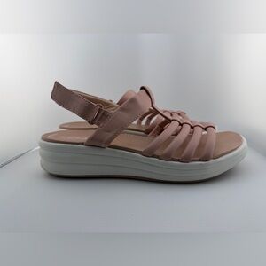 Clarks Cloudsteppers Rose Pink Comfort Sandals Strappy Women’s Shoe Size 9